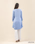 Draped Grace: Ruched V-Neck Knee Top 71533